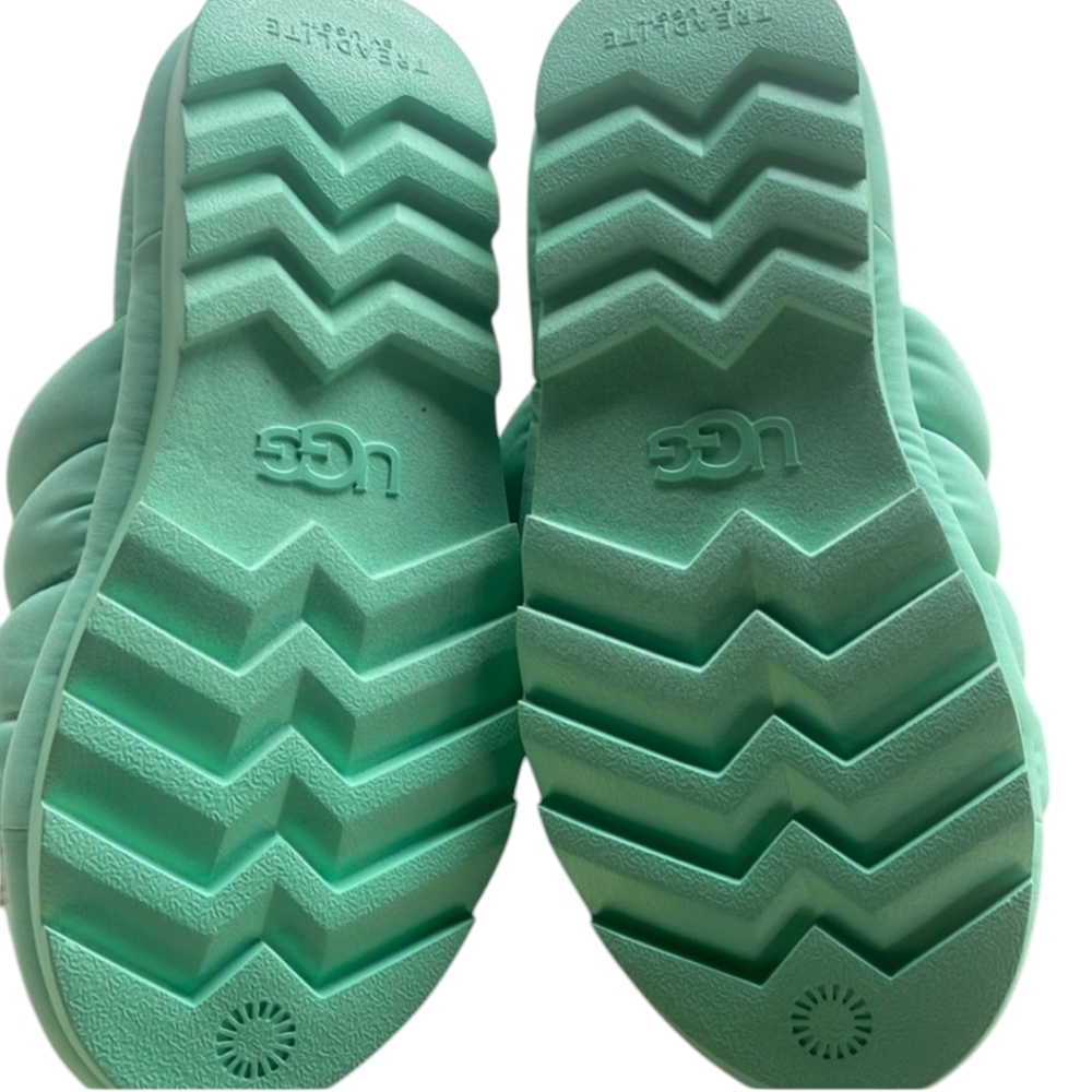 😁Ugg Women’s Platform Teal Mint Green Maxi Slide Sandal Size 8 - Picture 5 of 6